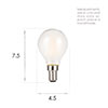 SES Golf Ball LED Satin Bulb