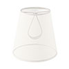 Tapered Candle Clip Shade in Natural Waterford Linen 