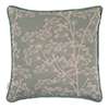 Cushion Cover in Duck Egg Cow Parsley, Contrasting Piping