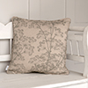 Cushion Cover in Reversed Duck Egg Cow Parsley