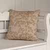 Cushion Cover in Reversed Gold Cow Parsley