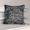 Cushion Cover in Indigo Cow Parsley 