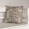 Cushion Cover in Reversed Indigo Cow Parsley