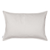 60cm Oxford Rectangular Cushion Cover in Soft Grey Waterford Linen