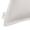 60cm Oxford Rectangular Cushion Cover in Soft Grey Waterford Linen
