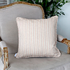 45cm Piped Cushion Cover in Coral Cottage Stripe