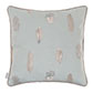 Cushion Cover in Duck Egg Featherdown Contrast Piping