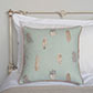 Cushion Cover in Duck Egg Featherdown Contrast Piping