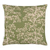 50cm Knife Edge Cushion Cover in Hedge Green Cow Parsley 