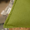 60cm Oxford Rectangular Cushion Cover in Green Waterford Linen