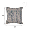 Cushion Cover in Indigo Watercolour Leaf