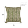 Cushion Cover in Rich Green Watercolour Leaf