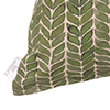 Cushion Cover in Rich Green Watercolour Leaf