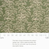 Cow Parsley Fabric in Hedge Green