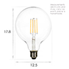 ES (E27) Globe LED Filament Bulb