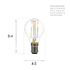 SBC (B15) Golf Ball LED Filament Bulb,Dimmable