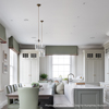 Walcot Glass Pendant Light in Antiqued Brass