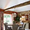 Chalford Fluted Pendant Light in Antiqued Brass