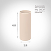 28mm dia x 68mm Ivory Candle Tube