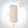 38mm dia x 80mm Ivory Candle Tube