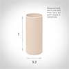 32mm dia x 70mm Ivory Candle Tube