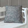 Cow Parsley Cushion Cover in Duck Egg