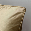 Faux Silk Cushion Cover in Dull Gold