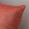 Hunstanton Velvet Cushion Cover in Burnt Orange (50cm x 50cm)