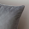 Hunstanton Velvet Cushion Cover in Mole (50cm x 50cm)