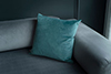 Hunstanton Velvet Cushion Cover in Teal (50cm x 50cm)