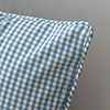 Longford Gingham Cushion Cover in Azure Blue
