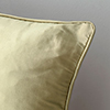 Plain Silk Cushion Cover in Antique Gold