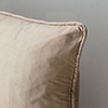 Plain Silk Cushion Cover in Bronze Brown