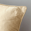 Plain Silk Cushion Cover in Buttermilk