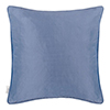 Plain Silk Cushion Cover in Slate Blue