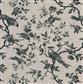 Isabelle Printed Linen Fabric in Black