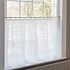 Lara Voile Fabric in White (Double Width)