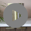 Plain Bookend in Antiqued Brass