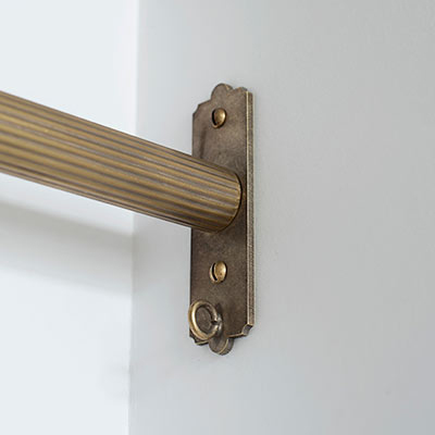 25mm Brass Brett Recess Bracket 