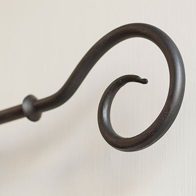 12mm Bishop's Crook Finial 