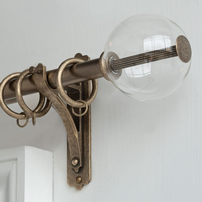 19mm Clear Glass Ball Finial