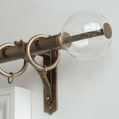 25mm Clear Glass Ball Finial