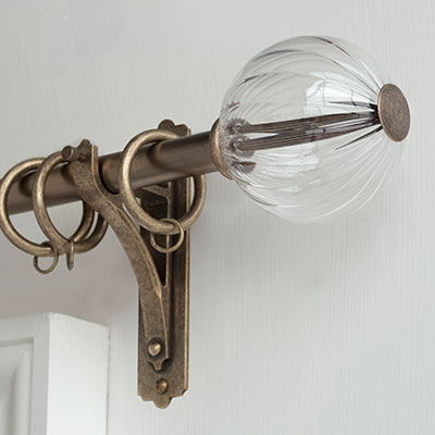 19mm Fluted Glass Ball Finial