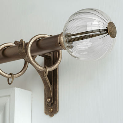 25mm Fluted Glass Ball Finial