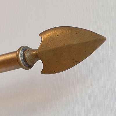 19mm Brass Hasta Spear Finial