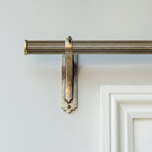 25mm Reeded Brass Pole 