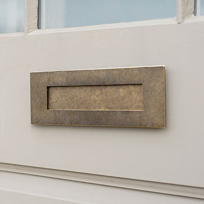 Small Brass Letter Plate 