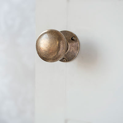 Holkham Door Knob, Rowley Plate