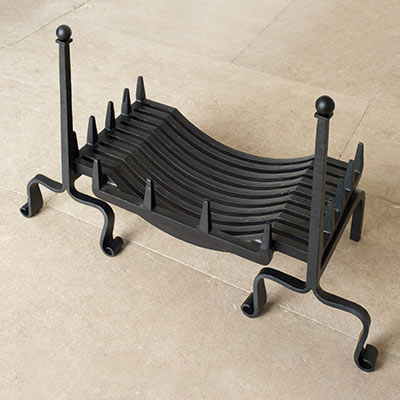 Small Grate with Peyton Fire Dogs 