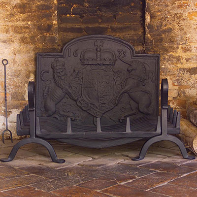 Pair of Berwick Fire Dogs (no Grate) 